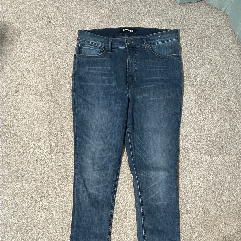 Express Midnight Blue Skinny Jeans